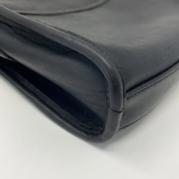 Coach Vintage Black Leather Austin Crossbody Adjustable Strap Purse - Picture 9 of 14